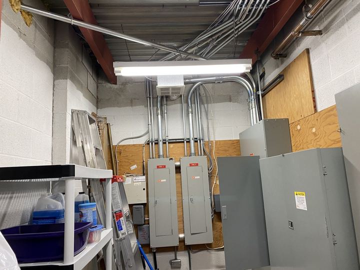 Electrical room with multiple panels